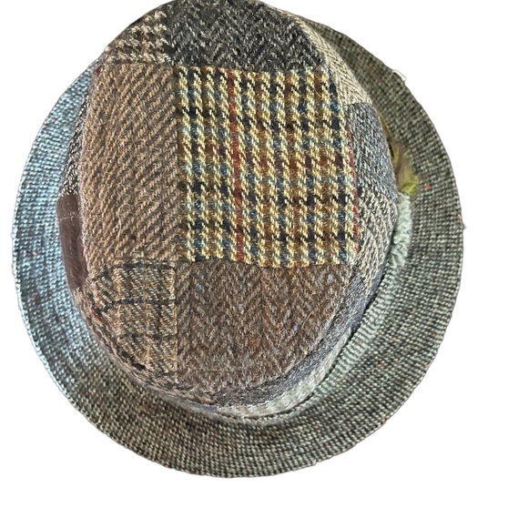 Hanna Tweed Patchwork Walking Hat - size Large - Picture 3 of 5